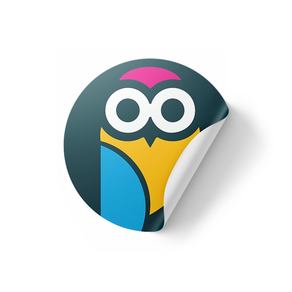 Acil Yuvarlak Sticker Etiket