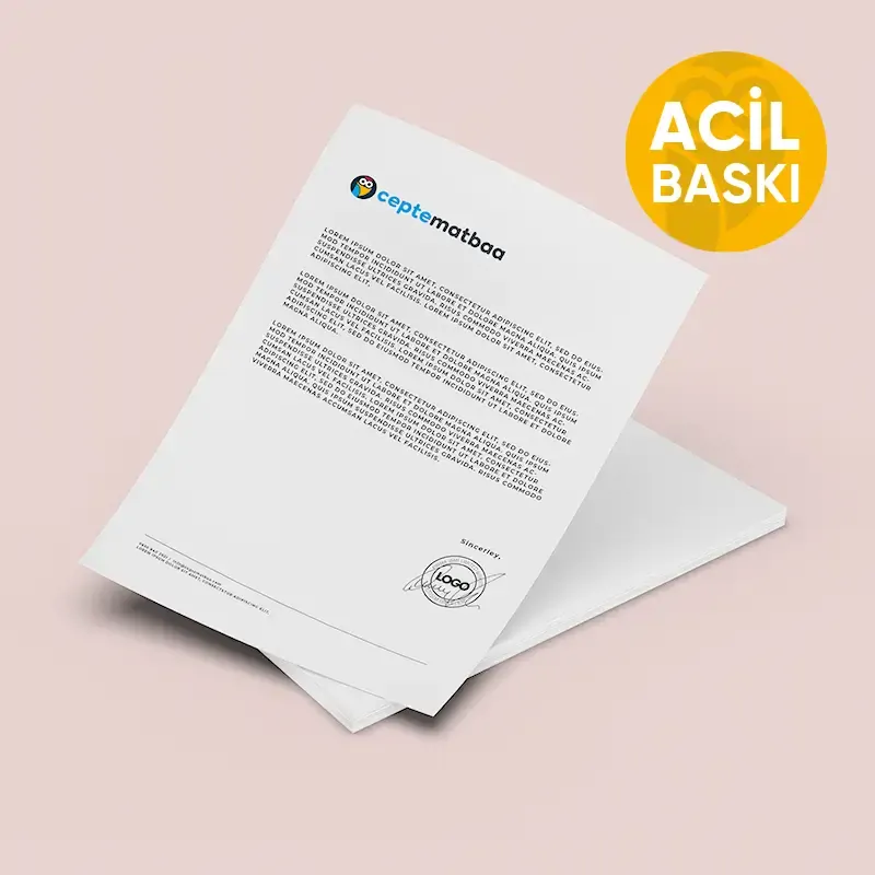 Acil Antetli Kağıt
