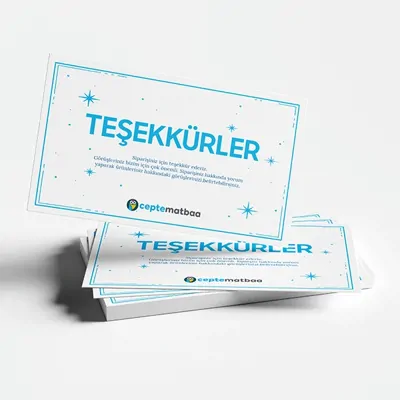 Teşekkür Kartı